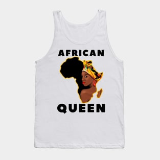 African Queen Melanin Afro Black History Tank Top